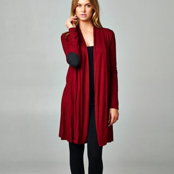 Reborn J Burgundy Cardigan - Picture 1 of 4